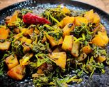 A picture of step 5 of Methi aloo fry.
