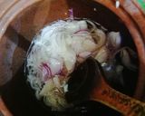 A picture of step 1 of Mutton nehari in clay pot.