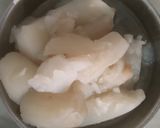 A picture of step 1 of Sweet potato kheer.