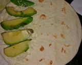 A picture of step 6 of Avocado, Bacon, Mushroom Quesadilla.