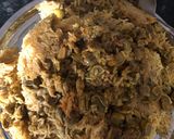 A picture of step 4 of Whole Green Beans Makloubeh #3 with Chicken مقلوبه فول مع دجاج.