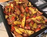 Une image de l'étape 11 de Pommes de terre au lard, poivrons et tomates.