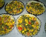 Foto del paso 7 de la receta: Canastita Multicolor de Tomate, Cebolla, Choclo, Morrón y Espinaca