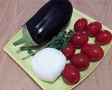 Pas rețetă Paste sedanini cu vinete, roșioare și mozzarella 1 fotografie