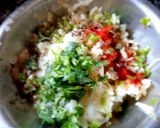 A picture of step 3 of Aloo kulcha with chhole.