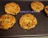 A picture of step 3 of Irish red lentil  baked patties with guacamole.