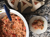 Empanadas veganas de soja texturizada