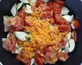 Fokhagymás pirított sertésmáj, sült zöldség ágyon recept fázis 2 fotója
