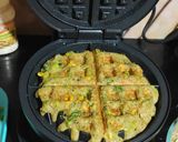 A picture of step 5 of Moong Dal Waffle.