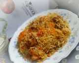 A picture of step 5 of Chicken biryani.