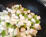 明太子絲瓜海鮮燉飯的食譜步驟2照片