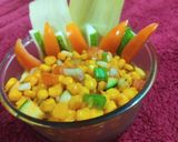 A picture of step 5 of Corn chaat.