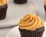 A picture of step 5 of Chocolate Cupcakes with Peanut Butter Buttercream Frosting.