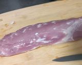 Foto del paso 1 de la receta: Solomillo de cerdo al ajillo (fácil)