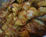 A picture of step 12 of Chicken with roasted jalapeno and pickled onion.