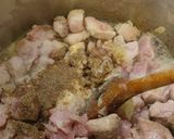 Tejszínes - baconos sertés ragú cukorborsóval recept fázis 1 fotója