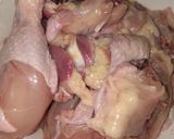 A picture of step 1 of Coriander chicken.