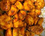 A picture of step 5 of Arbi Masala Fry.