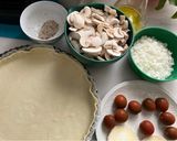 Foto del paso 1 de la receta: Una quiche de verdura y champiñones con queso de cabra