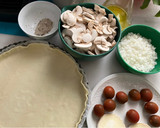 Foto del paso 1 de la receta: Una quiche de verdura y champiñones con queso de cabra