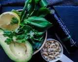 A picture of step 1 of Kale and Cashew Pesto (Vegan friendly).
