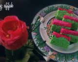 Foto langkah ke 5 dari resep Bolu rasa pandan strawberry hanya 2 telur (low fat).