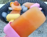 A picture of step 5 of Peach Popsicles 🍑.