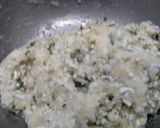 A picture of step 1 of Basil Stick with Cottage Cheese.