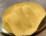 A picture of step 3 of Tri color Mava modak.