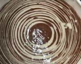 A picture of step 5 of Eggless zebra cake.