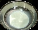 A picture of step 1 of Eggless zebra cake.