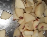 A picture of step 2 of Banana Potato Mixed Curry Village Style.
