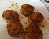 A picture of step 3 of My Garlic Seared Scallops and Fish medley. 😘.