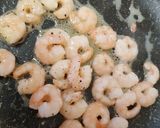 A picture of step 1 of Prawns on Toast 😘.