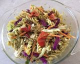 รูปขั้นตอนการทำที่ 2 ของ สลัดพาสต้า (chicken & pesto pasta salad)