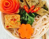 Hình bước làm 10 của món Bún chả cá chay !