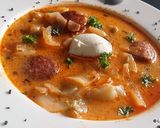 Une image de l'étape 5 de Soupe au chou blanc et à la saucisse fumée.