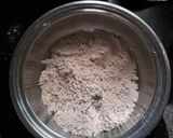 A picture of step 1 of Sago flour and wheat flour Roti.