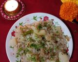 A picture of step 3 of Sabudana Khichdi.