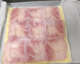 Foto del paso 1 de la receta: Palmeritas de jamón York y queso