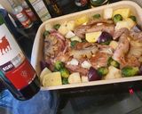 Vörösboros pulykacomb sült, sült zöldségekkel recept fázis 5 fotója
