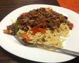 A picture of step 4 of Spaghetti + Minced meat Sauce.