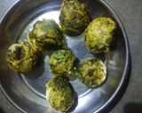 A picture of step 4 of Sabudana Spinach Kofta in Daliya Curry.