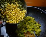 A picture of step 6 of Chavli kai palya /Cluster beans and chana dal dry curry:.