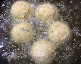 A picture of step 11 of Cheese balls with herb 🌿 tomato 🍅sauce.