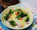 Foto del paso 1 de la receta Sopa de arroz con brócoli, patata y zanahoria
