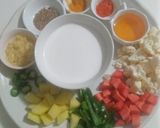 A picture of step 1 of Vegetable Coconut Curry.