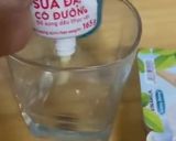 Hình bước làm 1 của món Sữa chua Milô