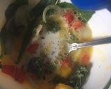 A picture of step 3 of Cheese omelet with vegetables.