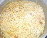 A picture of step 3 of Naija jollofed fried spaghetti.